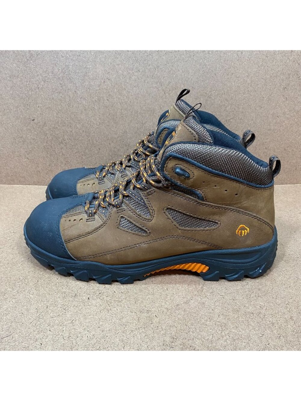 Wolverine Mens Hudson Steel Toe Hiker Work Boots Size 13M Brown Oil Resistant